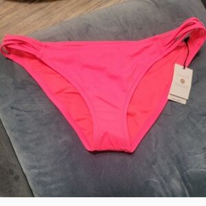 Shade & Shore Bikini Bottom  Hot Coral Sz Large
